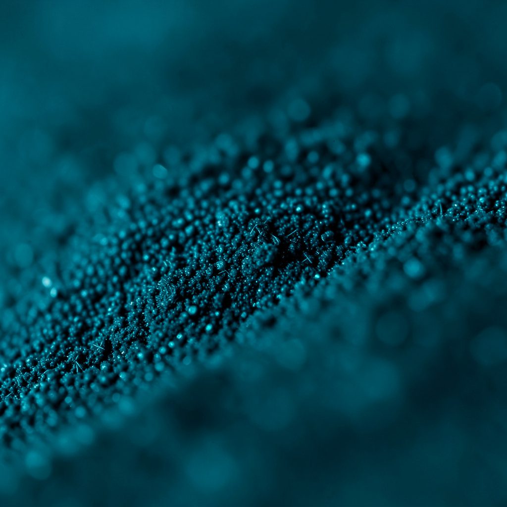 Abstract financial data visualization in deep blue and grey tones, conveying corporate stability and investor confidence